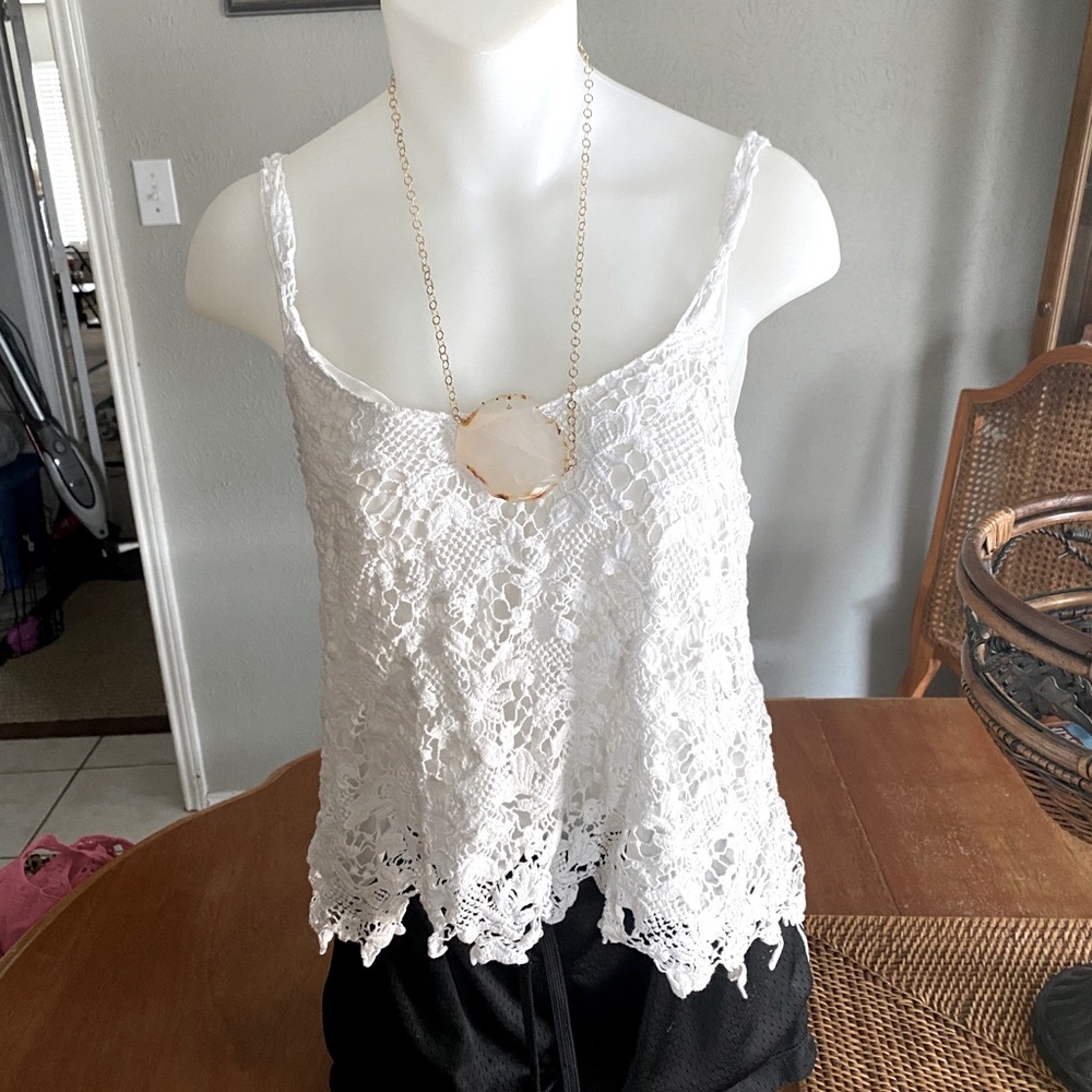 Women’s crochet crop top.